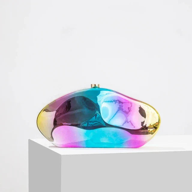 Nicole Metallic Clutch Bag