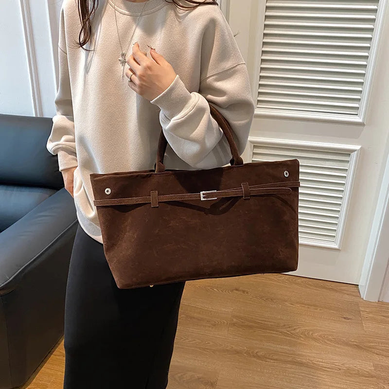 Women's Suede Tote Bag - Esmé
